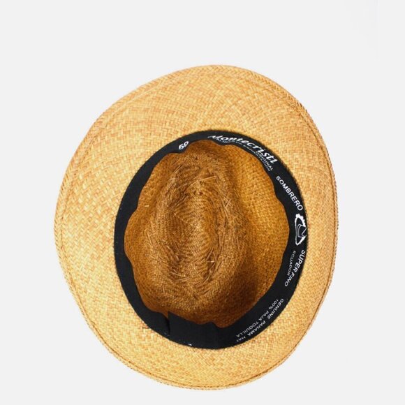 Montecristi Natural Palm Panama Hat Handwoven NWOT - Picture 4 of 6